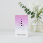 *~*カレスムーンフェーズ+ハンズ天空グリッター 名刺 (スタンド正面)