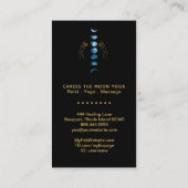 *~*カレスムーンブルーティール(緑がかった色)フェーズ+ハンズスター 名刺 (裏面)