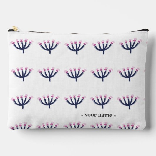 カレッかわいらしジカスタマイズミモサペンシルケースパウチ アクセサリーポーチ (正面)