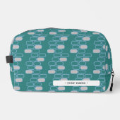 カレッカスタムジグリーンペンシル入りトイレタリーポーチ ドップキット (正面)