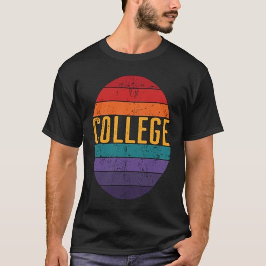 カレッジアラスカ太平洋沿岸サンセット5 Tシャツ (正面)