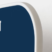 カレッジカラーズブルー&メイズイエローモノグラム ピックルボールラケット (左詳細)