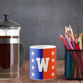 カレッジカラー王室のズブルー&オレンジ コーヒーマグカップ