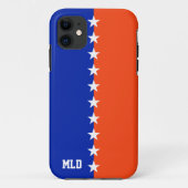 カレッジカラー王室のズブルー&オレンジ Case-Mate iPhoneケース (裏面)