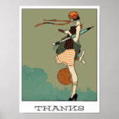 カレッジガールメールや文字を打つ感謝してい、 ポスター (正面)