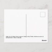 カレッジグリーンエントランストリニティーカレッジダブリン ポストカード (裏面)