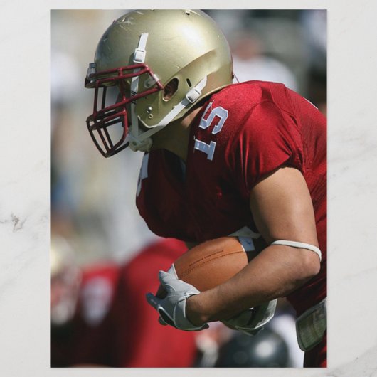 カレッジサッカーパーティーの色を変更し、ロゴを追加 チラシ (裏面)