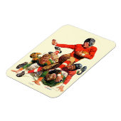 カレッジサッカー マグネット (左側)