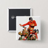 カレッジサッカー 缶バッジ (正面&裏面)