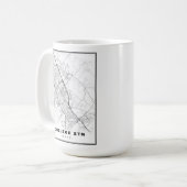 カレッジステーションの地図 コーヒーマグカップ (正面左)