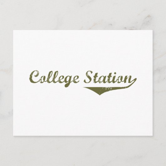 カレッジステーション革命Tシャツ ポストカード (正面)