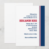 カレッジストライプ バー ミツバ祭 招待状 (正面/裏面)