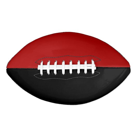 カレッジスポーツチームカラーズレッド/ブラックサッカー アメリカンフットボール (正面)