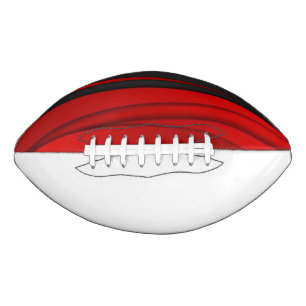 カレッジチームカラーズレッド/ブラック/ホワイトサッカー アメリカンフットボール