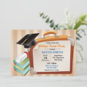 カレッジトランクパーティの招待状。卒業党 招待状 (スタンド正面)