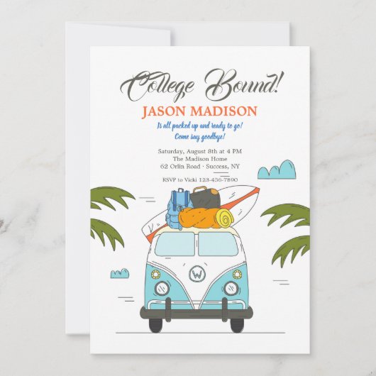 カレッジバウンド招待状 招待状 (正面)