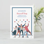 カレッジバウンド送別パーティの招待状 招待状 (スタンド正面)