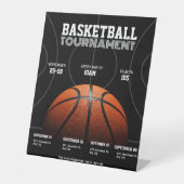 カレッジバスケットボール大会，バスケットボールスポーツ 台座サイン (正面)