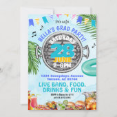 カレッジバーベキュー卒業プールパーティー 招待状 (正面)