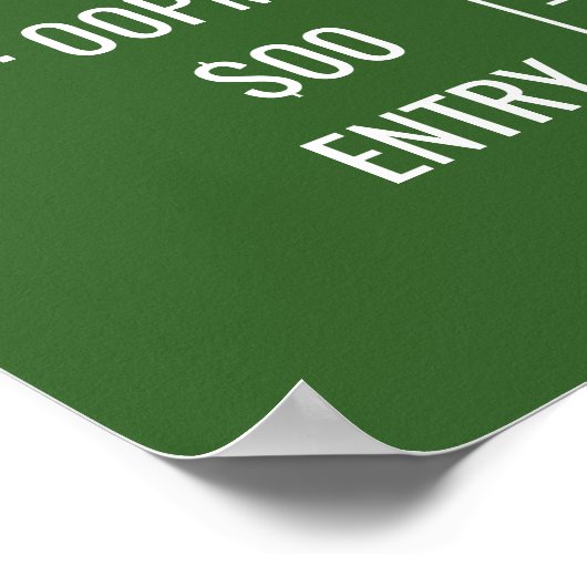 カレッジビールポン大会ロゴと写真を追加 ポスター (角)