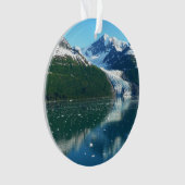 カレッジフィヨルドI美しいアラスカ写真 オーナメント (正面)