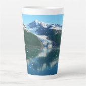 カレッジフィヨルドI美しいアラスカ写真 カフェラテマグ (正面)