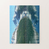 カレッジフィヨルドI美しいアラスカ写真 ジグソーパズル (縦)