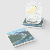 カレッジフィヨルドI美しいアラスカ写真 ストーンコースター (横)