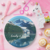 カレッジフィヨルドI美しいアラスカ写真 ペーパープレート (パーティー)