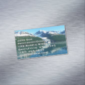 カレッジフィヨルドI美しいアラスカ写真 マグネット名刺 (インサイチュ)