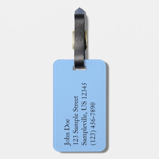 カレッジフィヨルドI美しいアラスカ写真 ラゲッジタグ (裏面縦)