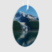 カレッジフィヨルドII美しいアラスカ写真 オーナメント (正面)