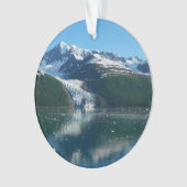 カレッジフィヨルドII美しいアラスカ写真 オーナメント (正面)