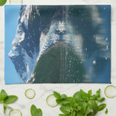 カレッジフィヨルドII美しいアラスカ写真 キッチンタオル (折り畳み)