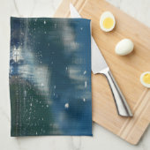 カレッジフィヨルドII美しいアラスカ写真 キッチンタオル (四つ折り)