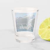 カレッジフィヨルドII美しいアラスカ写真 ショットグラス (裏面)