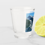 カレッジフィヨルドII美しいアラスカ写真 ショットグラス (左)