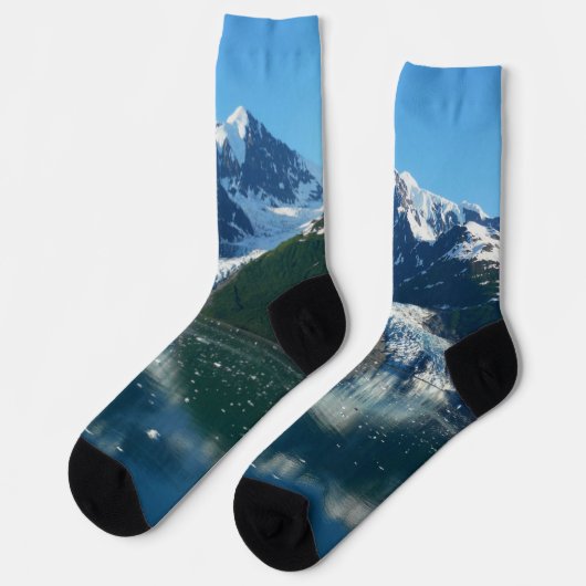 カレッジフィヨルドII美しいアラスカ写真 ソックス (左)