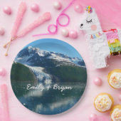 カレッジフィヨルドII美しいアラスカ写真 ペーパープレート (パーティー)