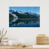 カレッジフィヨルドII美しいアラスカ写真 ポスター (キッチン)