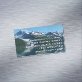 カレッジフィヨルドII美しいアラスカ写真 マグネット名刺 (インサイチュ)