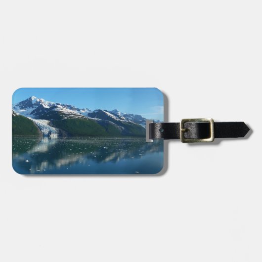 カレッジフィヨルドII美しいアラスカ写真 ラゲッジタグ (正面横)