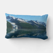 カレッジフィヨルドII美しいアラスカ写真 ランバークッション (裏面)