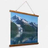 カレッジフィヨルドII美しいアラスカ写真 吊り下げ型タペストリー (傾斜あり)