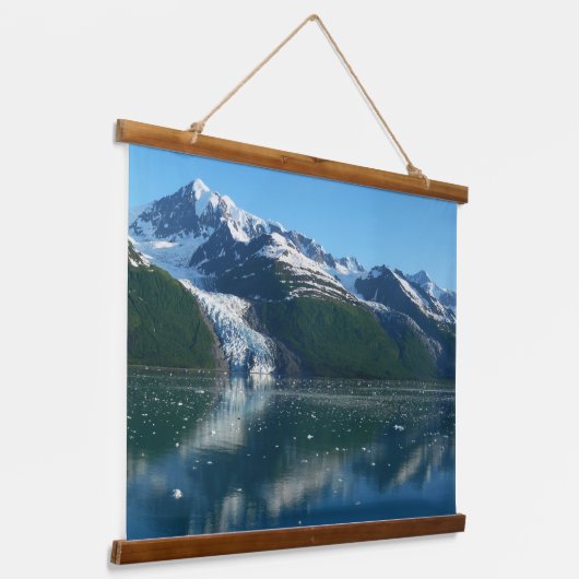 カレッジフィヨルドII美しいアラスカ写真 吊り下げ型タペストリー (傾斜あり)