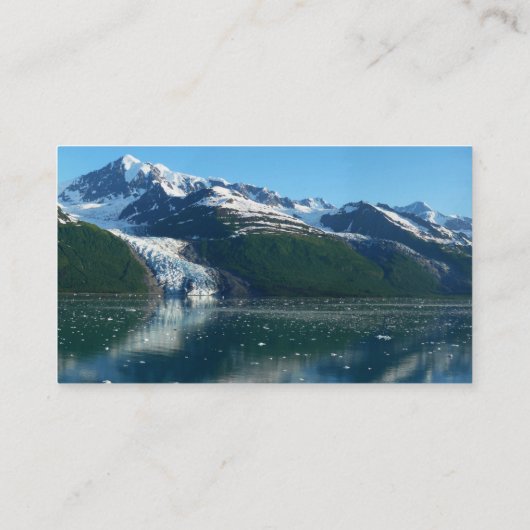 カレッジフィヨルドII美しいアラスカ写真 名刺 (裏面)