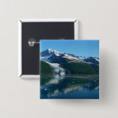 カレッジフィヨルドII美しいアラスカ写真 缶バッジ (正面&裏面)