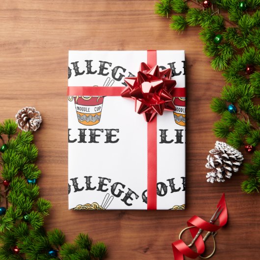 カレッジラーメン ラッピングペーパー (クリスマスギフト)