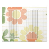 カレッジルルドレトロオレンジミッドセンチュリーイエロー ノートパッド (正面)