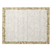 カレッジルールドラインオンタウペパームヴィンテージ葉 ノートパッド (正面)